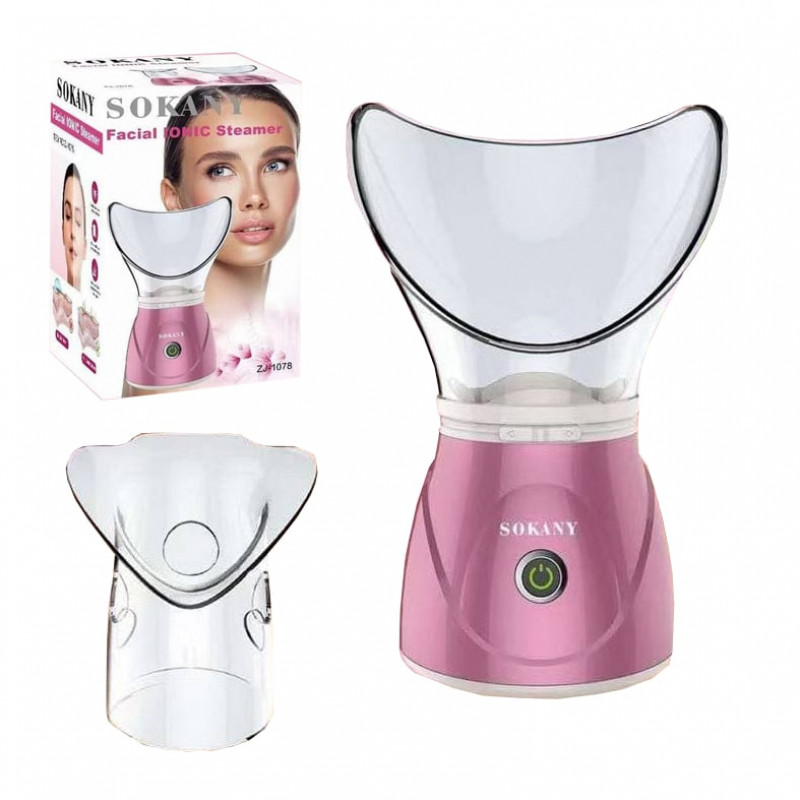 Face Spa Equipment Hot Steam Manual Nano Ionic Facial Steamer Sokany ZJ
